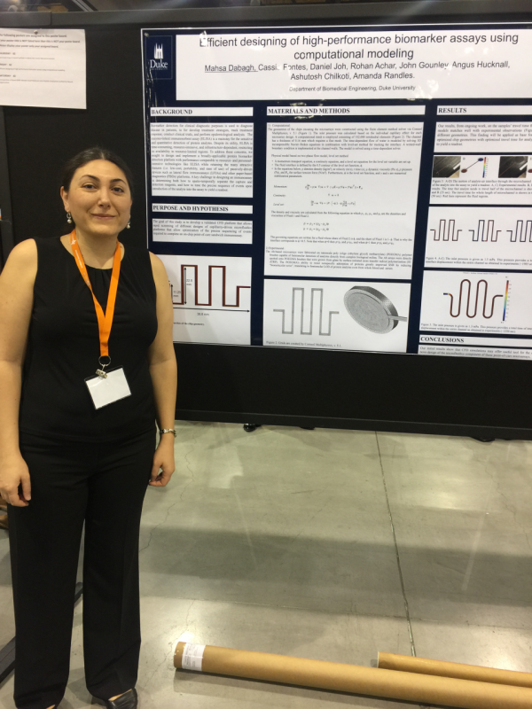 Mahsa presenting at BMES 2017.